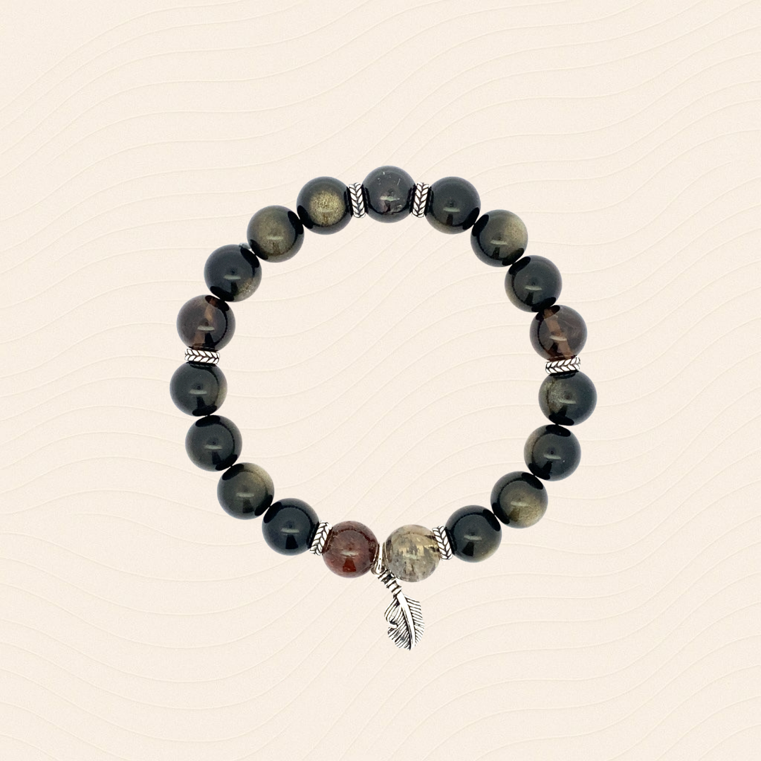 雙眼金曜石天然水晶手鍊