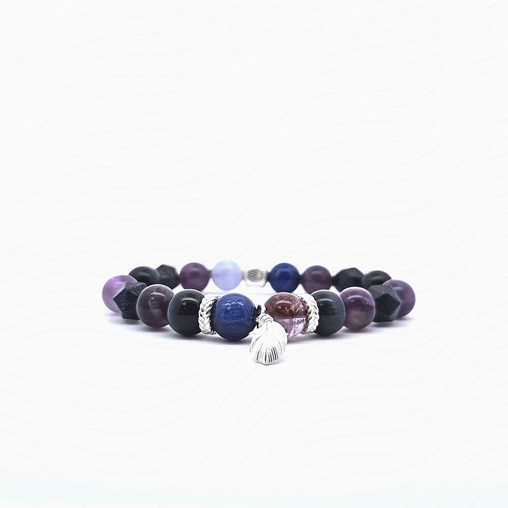 帝王青青金巴西紫-天然水晶手鍊