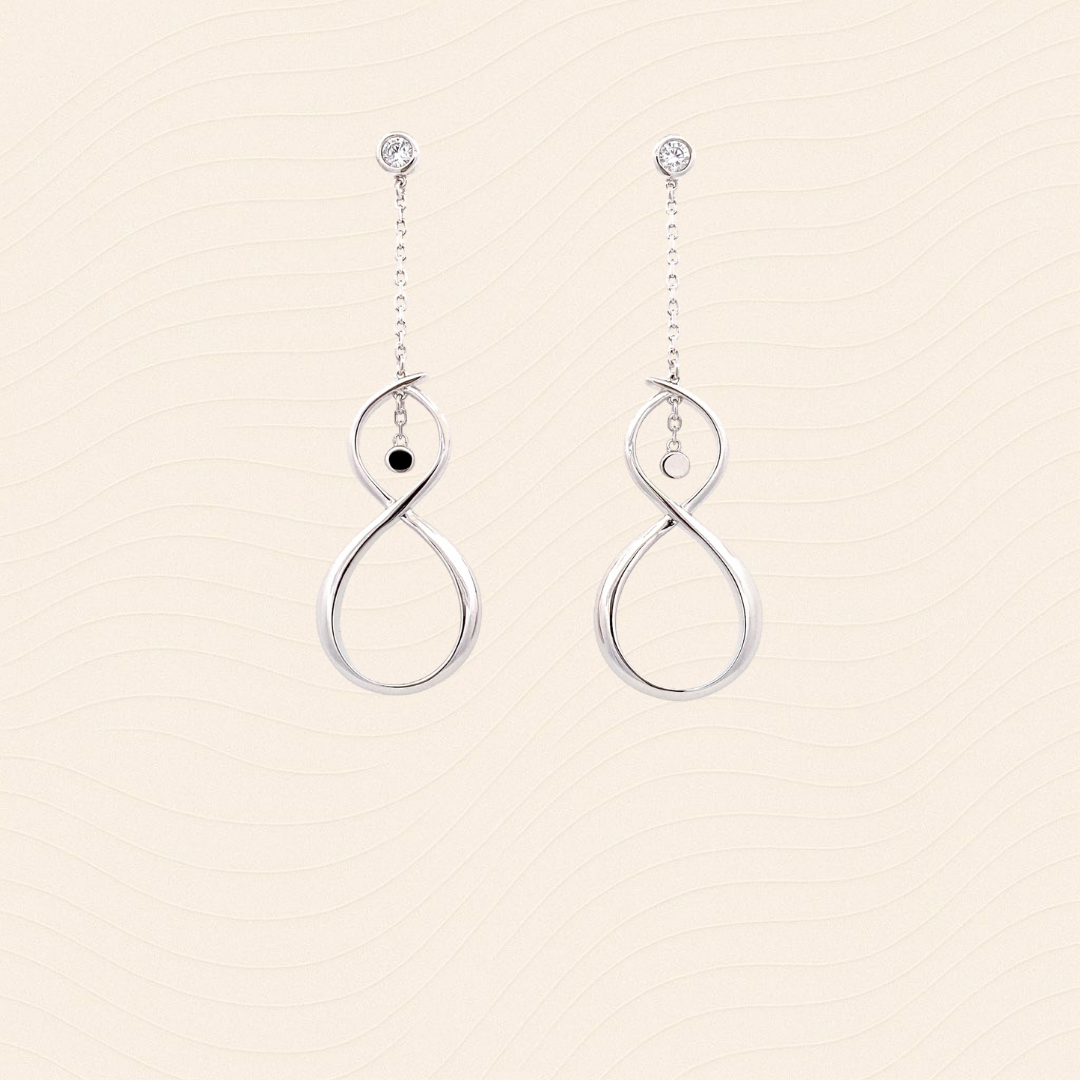 Wind Blessing · Infinity Drop Earrings