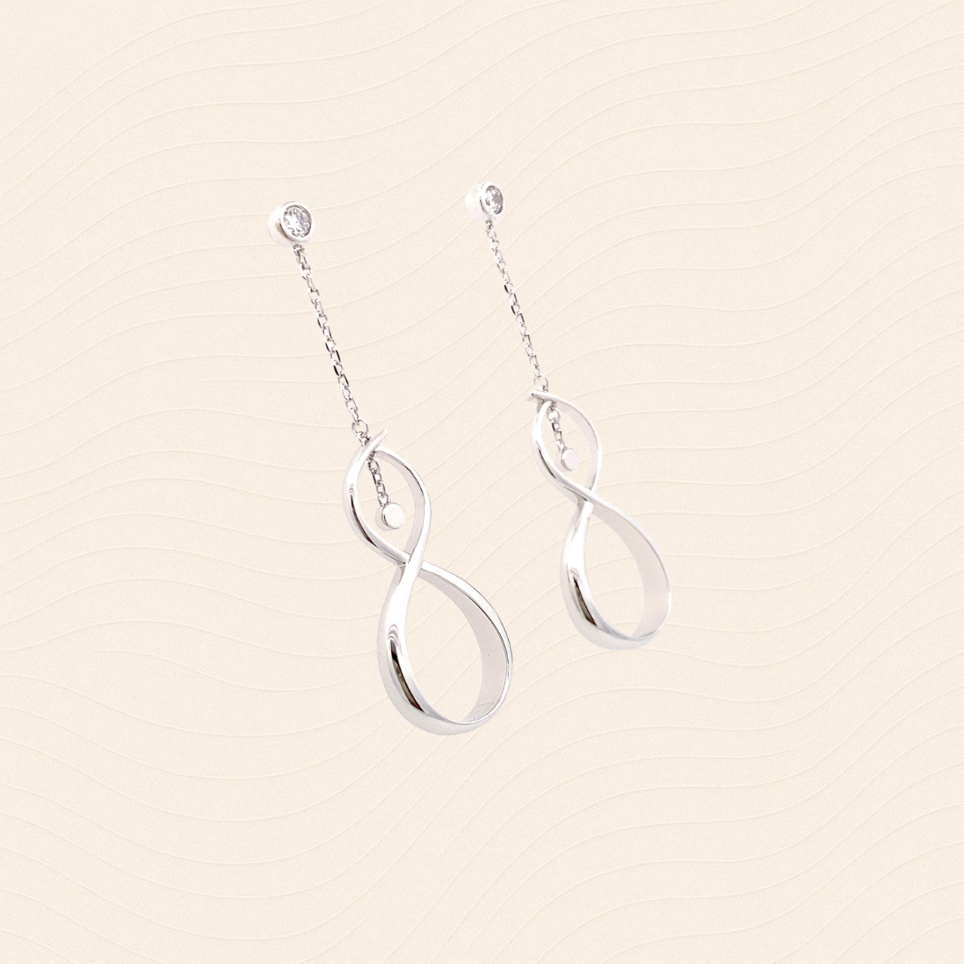 Wind Blessing · Infinity Drop Earrings