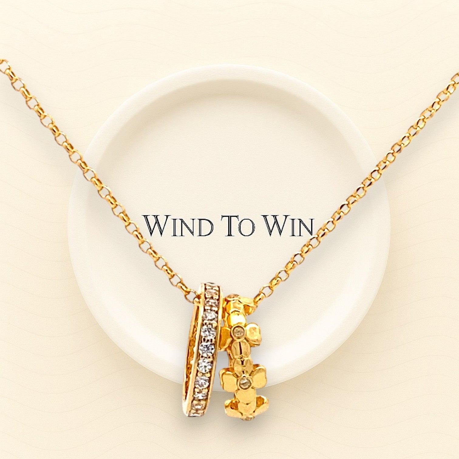 Daily Blessing · Twin Ring Pendant Necklace
