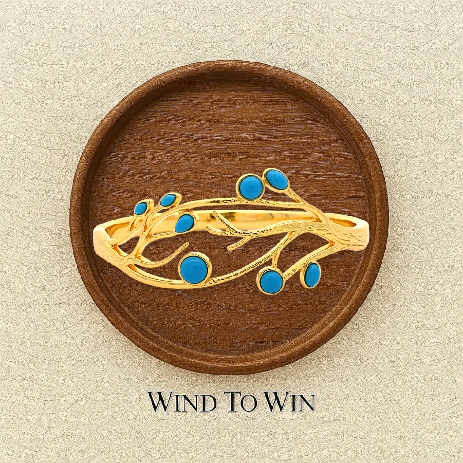 Wind Blessing - Tree Spirit · Root of Life Bangle (Blue Stone Edition)