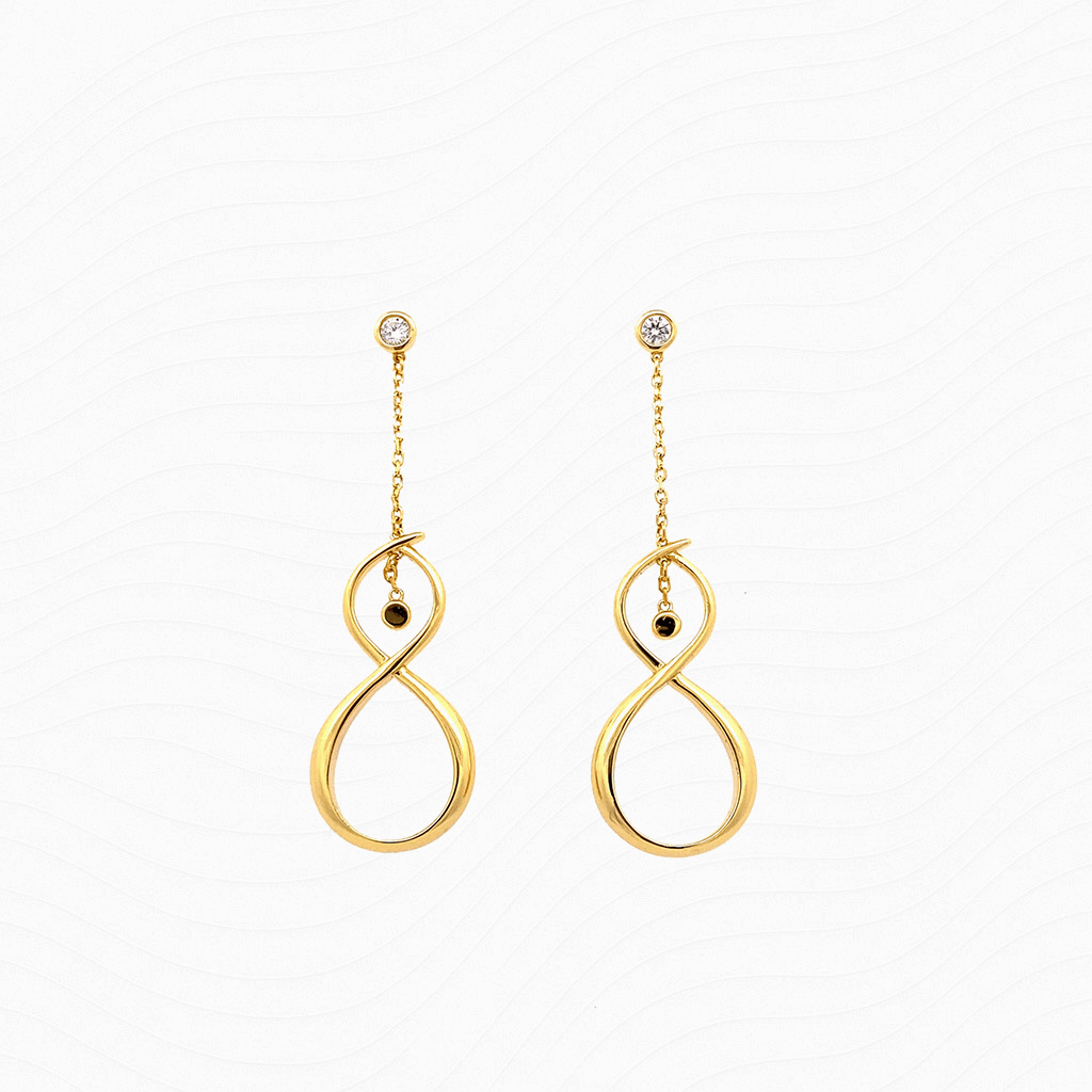 Wind Blessing · Infinity Drop Earrings