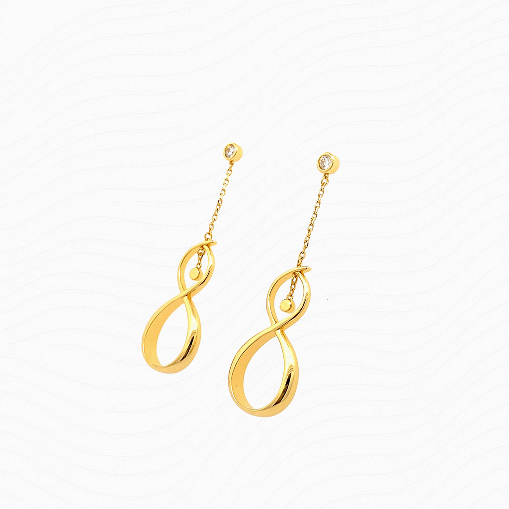 Wind Blessing · Infinity Drop Earrings