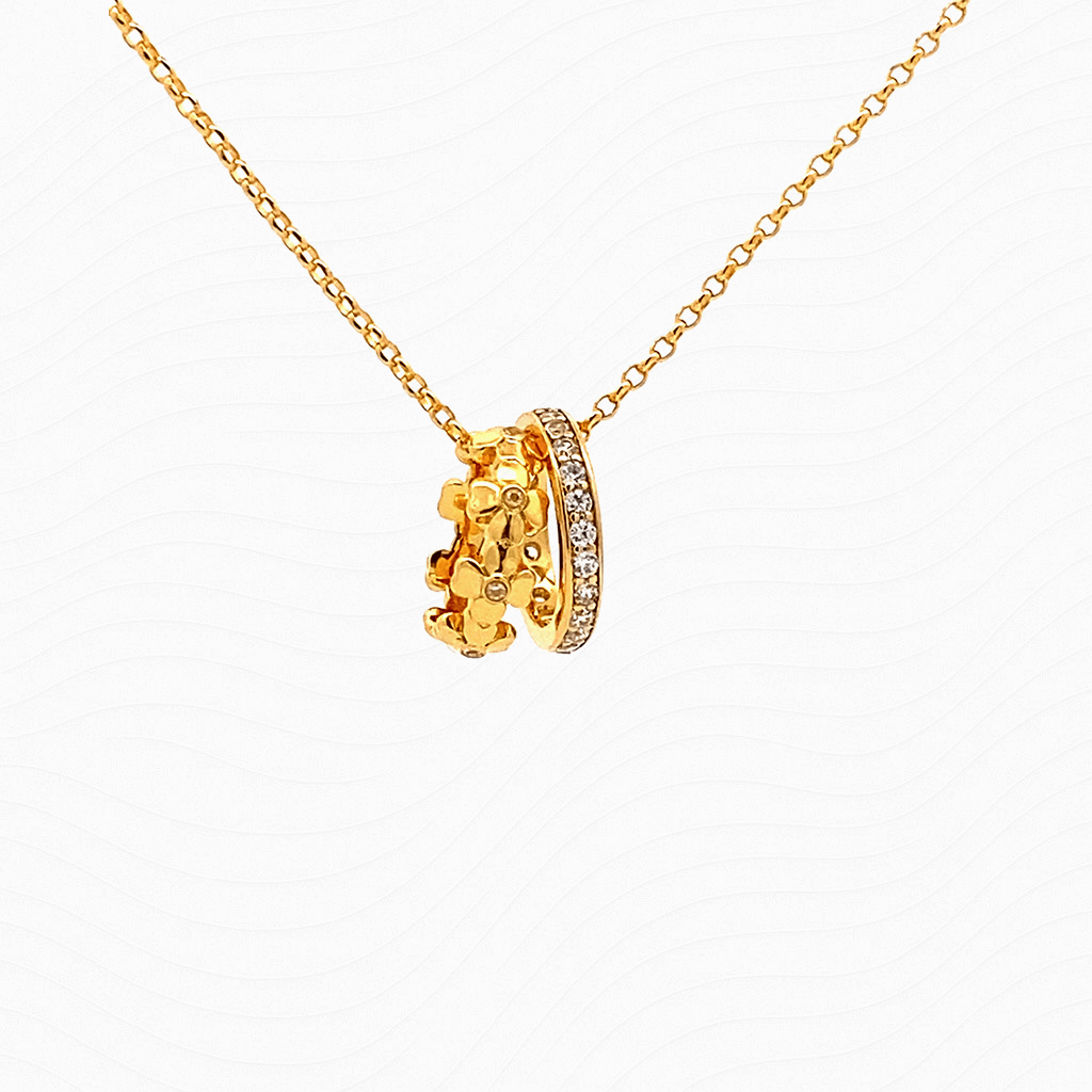 Daily Blessing · Twin Ring Pendant Necklace