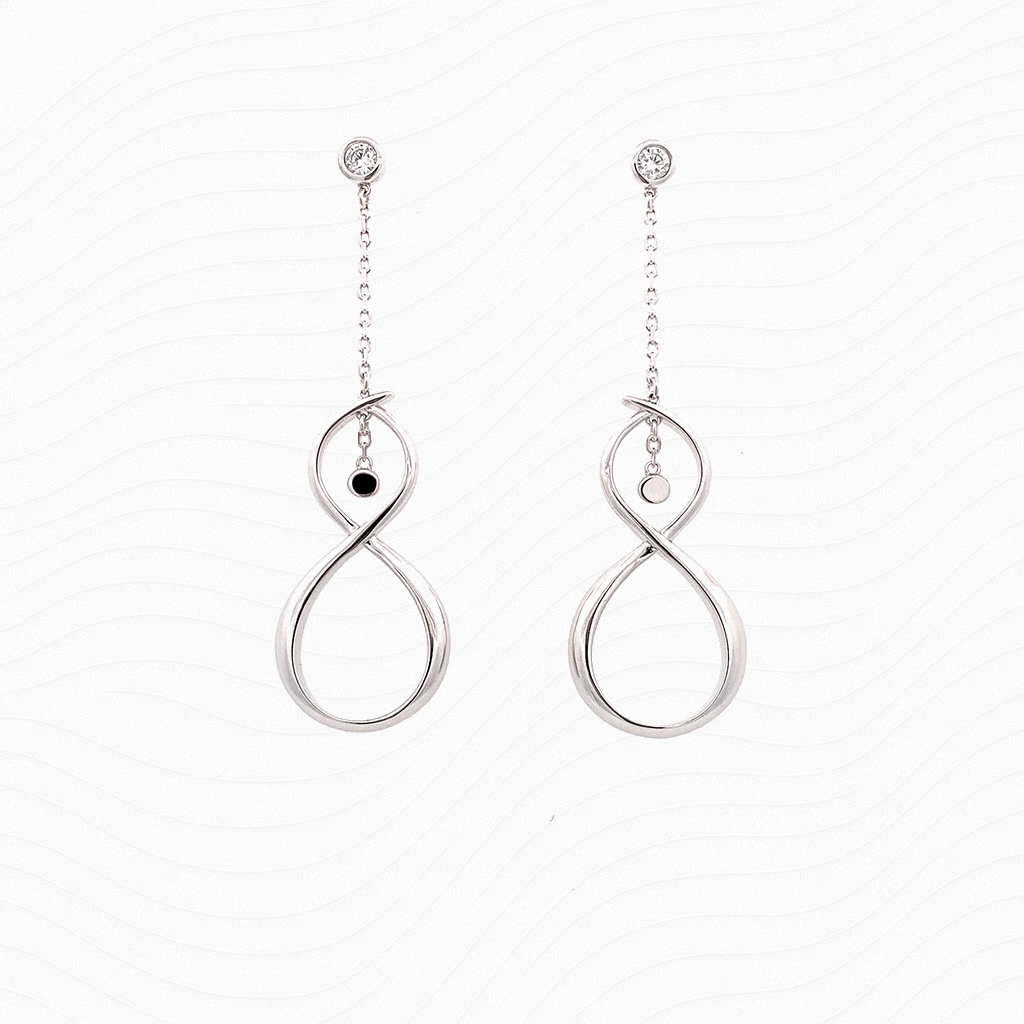 Wind Blessing · Infinity Drop Earrings