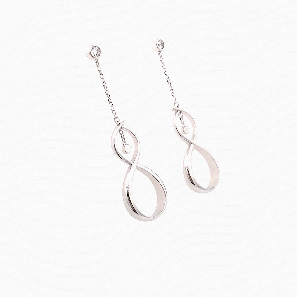 Wind Blessing · Infinity Drop Earrings