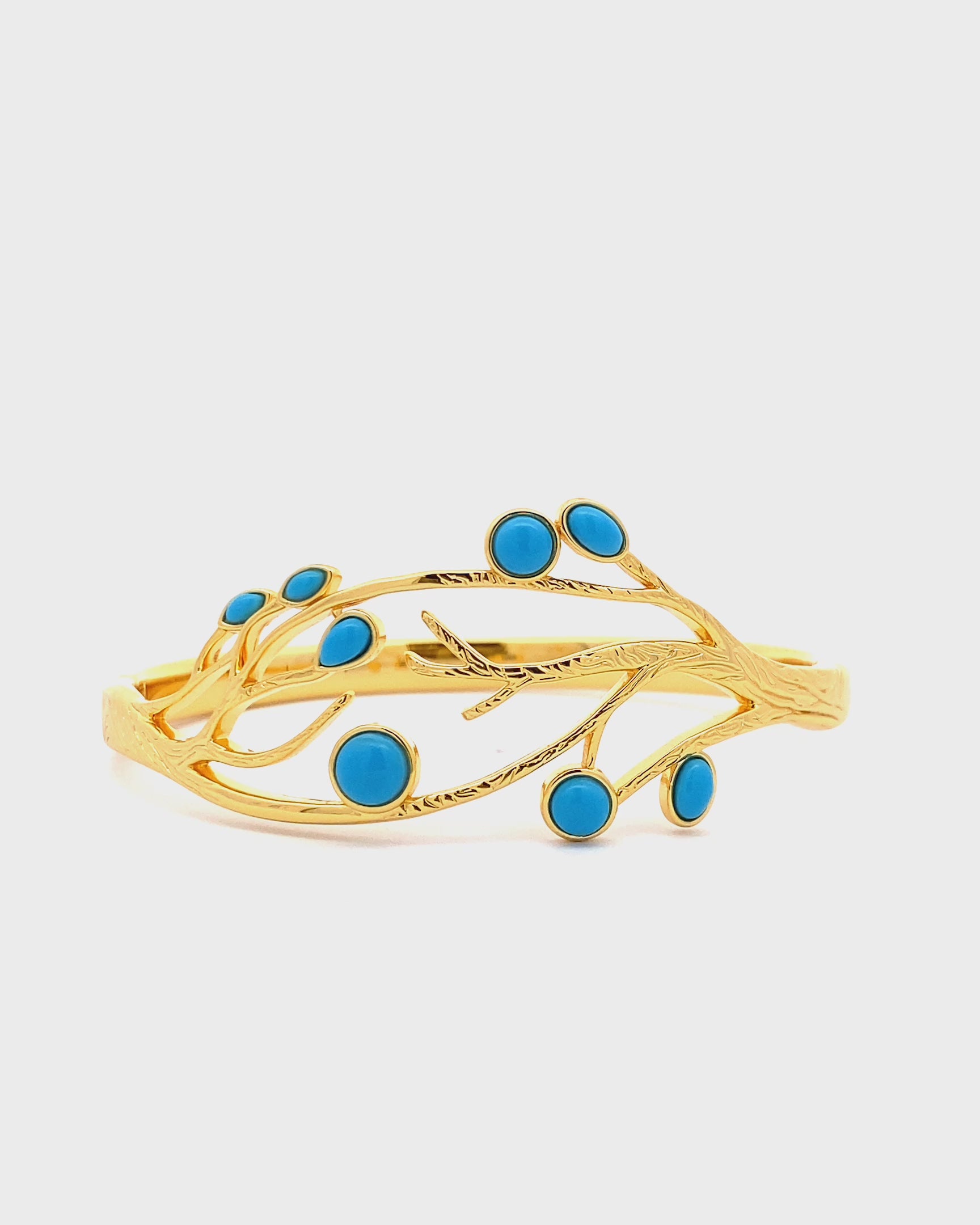 Wind Blessing - Tree Spirit · Root of Life Bangle (Blue Stone Edition)